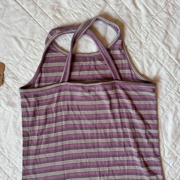 Striped racer back tank top bixby nomad girls large 12 14 boho Summer rayon - Picture 5 of 8